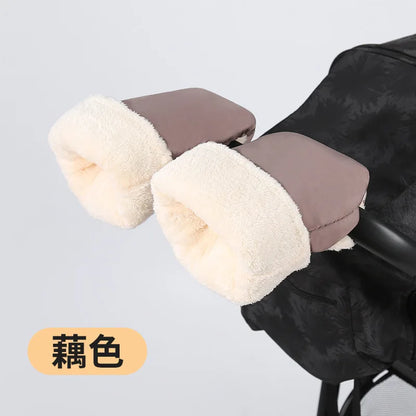 Stroller Gloves 1 Pair Winter Windproof Warm Simple Style Universal Prams Gloves Waterproof Baby Stroller Accessories