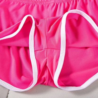 Sexy Running Elastic Sport Shorts Men's Summer Shorts Hot Pants Bar Nine Points Slim Fit Cotton Milk Silk Men's Fashion