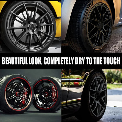 NEW Wheel Scratch Repair Wheel Touch-Up Kit Car DIY Alloy Wheel Repair Adhesive Kit General Purpose Black Paint Fix Tool