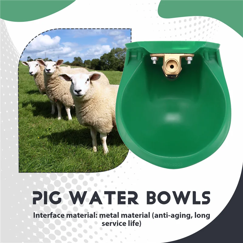 Y42A-Automatic Durable Sheep Drinker Cup Catter Goat Drinking Bowl Horse Water Feeder Tool Farm Animal Cow Plastic Using