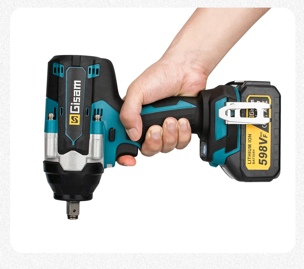1800N.M Torque Brushless Electric Impact Wrench 1/2 inch Lithium-Ion Battery Cordless Wrench Tools For Makita 18V Battery Pin