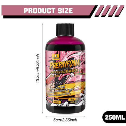 Pink Magic Foam Car Wash Shampoo Car High Concentration Sediment Pre-washed Off Wash Car Wash Soap Super Foam Cleaner X1 ﻿