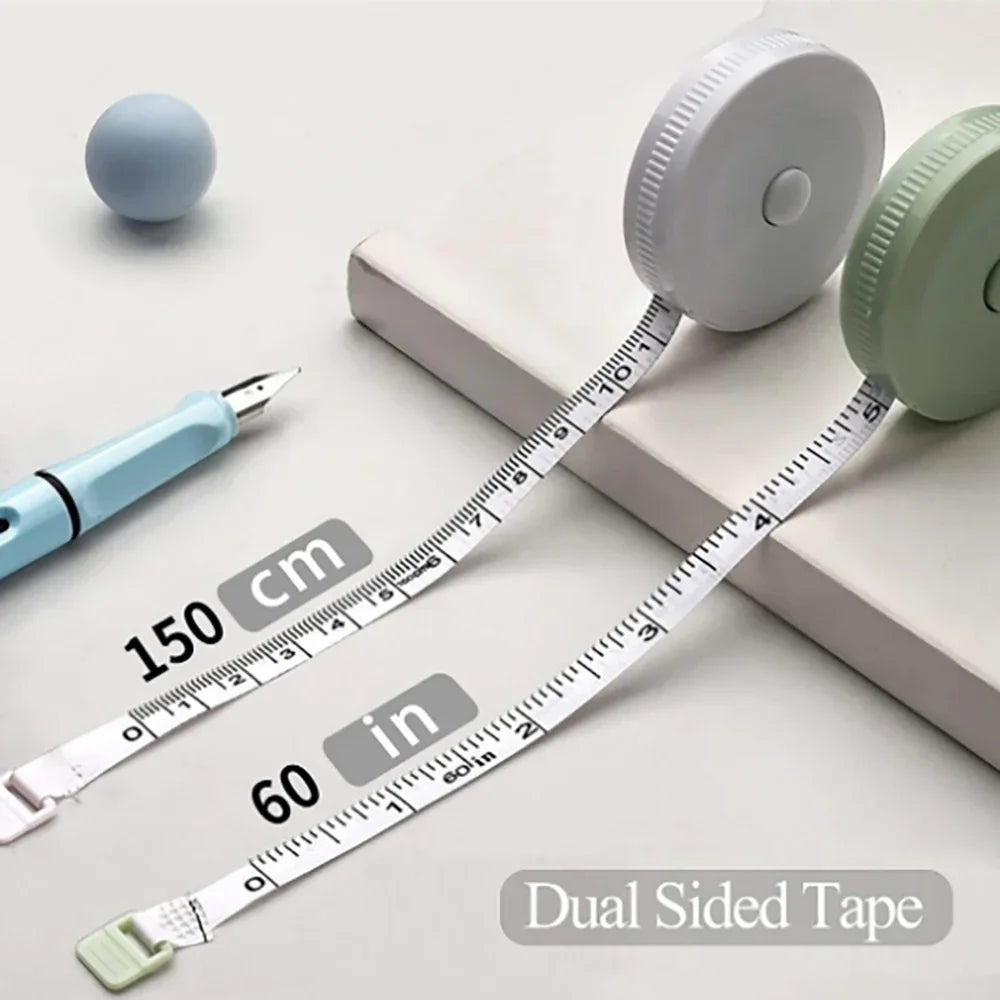 1.5m Portable Double Scale Tape Measure Multi-functional Soft Ruler for Weight Loss Medical Body Measurement Sewing Tailor Craft