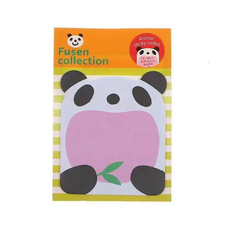 1 Pcs Sticker Cute Kawaii Animal Sticky Notes Notepad Memo Pads Office School Supply Stationery Panda Cat Hare Bookmark Post