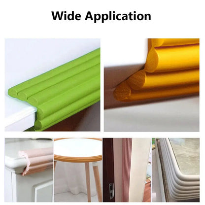 Kids Collision Cushion Foam Bumper Free Tape 2m Baby Safety Desk Edge Guard Strip Table Corner Protector