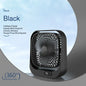 Mini Desktop Fan High Wind Power Rechargeable Plugin Circulation Intelligent Speed Control 360° Rotation Home Office Cooling