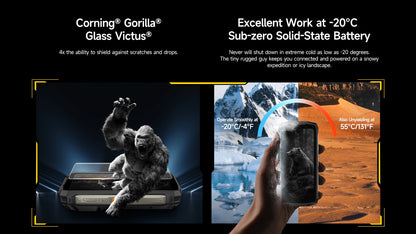 Ulefone Armor Mini 20 4G 4.7" Rugged Phone 64MP Night Camera Android 14 Smartphone 6200mAh Mobile Phone NFC 16GB+256GB 33W G99