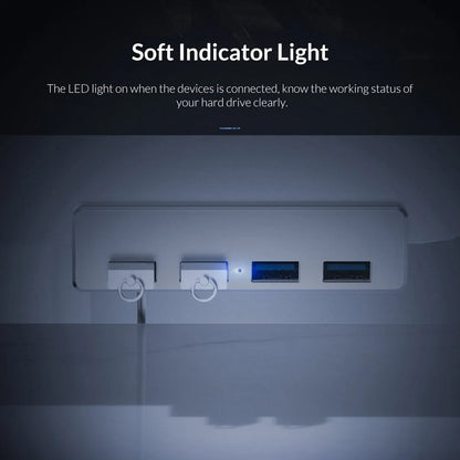 10Gbps HUB USB3.2/3.0/2.0 Splitter Adapter Universal External Multi Clip Dock For iMac Macbook Lenovo Desktop PC Accessories