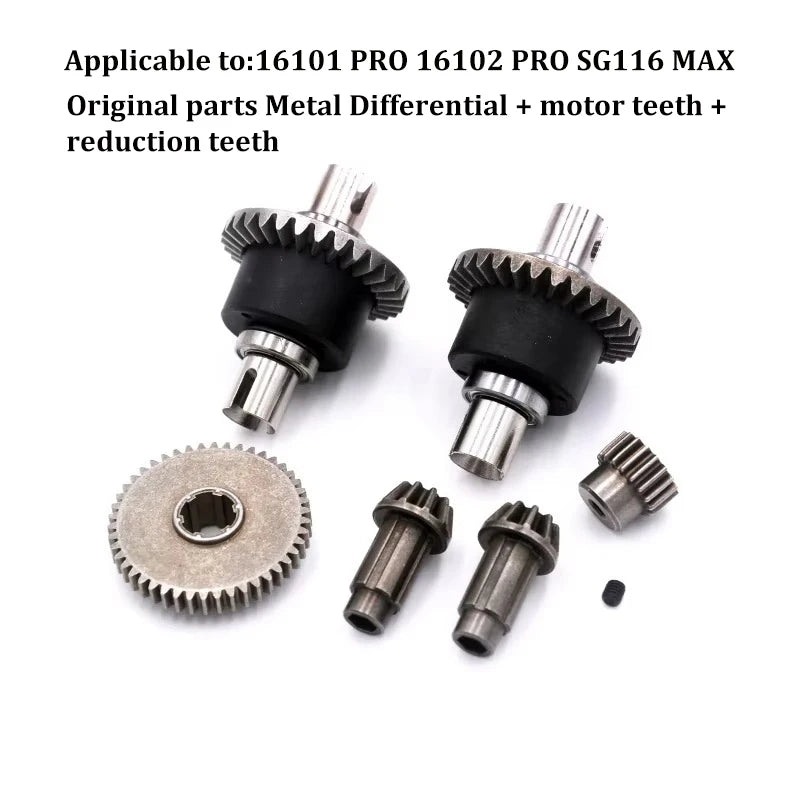 16101 PRO 16102 PRO SG116 MAX PRO RC Car 1:16 Blue Upgraded Metal Spare Parts Model 4WD/ Original Spare Parts Drive Shaft Gear