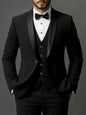 Men's 3pcs Suit Set, Jacket + Vest + Pants, Fashionable High-Quality, Suitable for Weddings, Parties and Formal Occasions