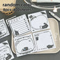 200sheets Panda Memo Pads Cute Animal Note Pads No Adhesive for Students Aesthetic Office School Supplies Bulk Notebook Labels