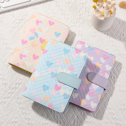 A6 PU leather binder economy 6-ring notebook, stylish design, personal notebook binder cover, can be used for cash budget storag