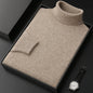 Men's Turtleneck 100% Cashmere Sweater Autumn Winter Basic Long Sleeve Pullover Cashmere Knitwear Soft Warm Comfy Clothing