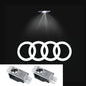 2pcs Car Door Welcome Lights Projector Ghost Shadow Lamp for Audi A1 A3 8P 8V A4 A5 A6 A7 A8 Q3 Q5 Q7 Q8 Sline TT Logo