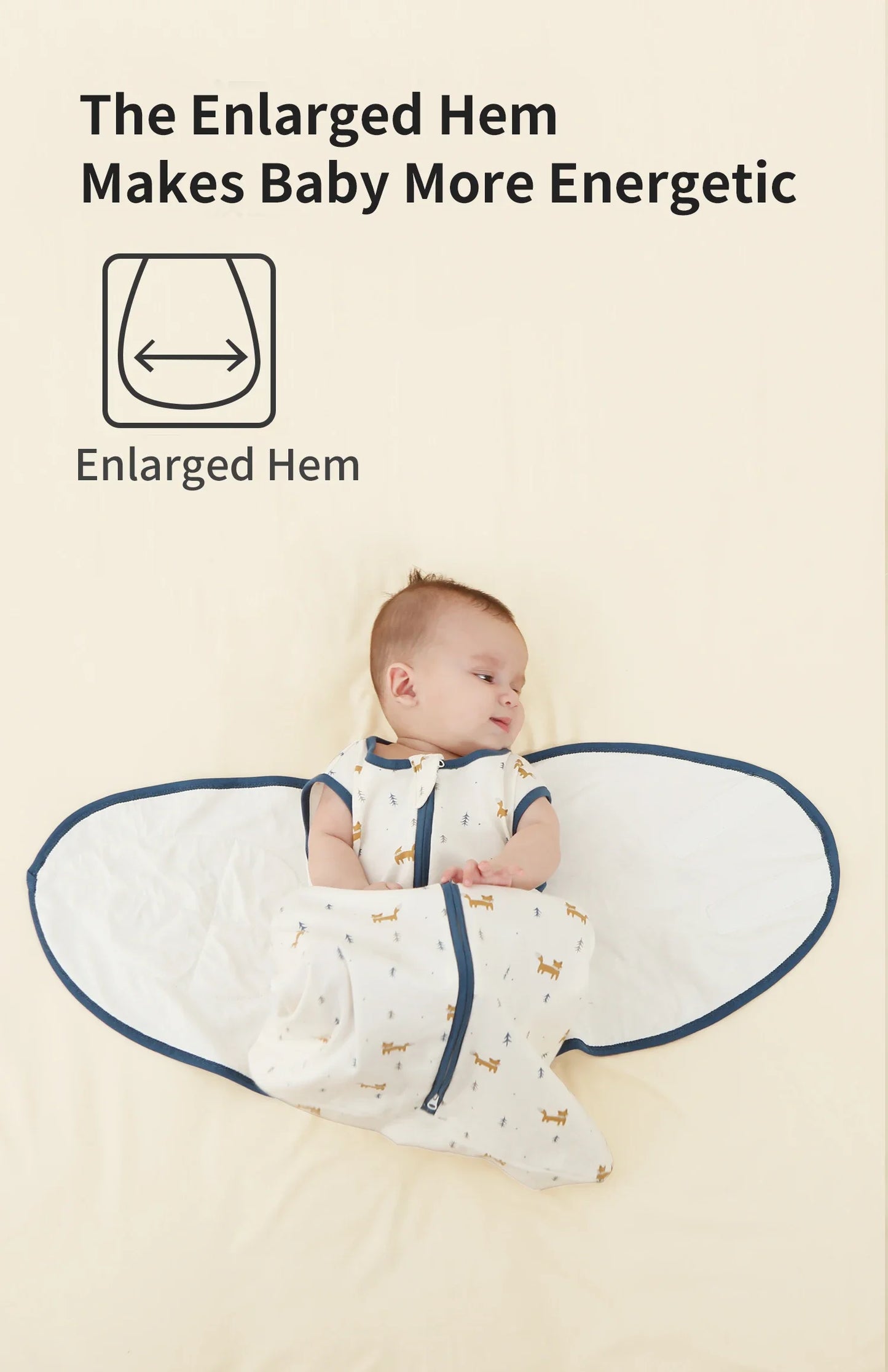 Baby Sleeping Bag For Newborn Sleep Aid Thin Soft Cotton Boys Girls Wrap Sleepwear Adjustable Breathable Baby Swaddle Blanket