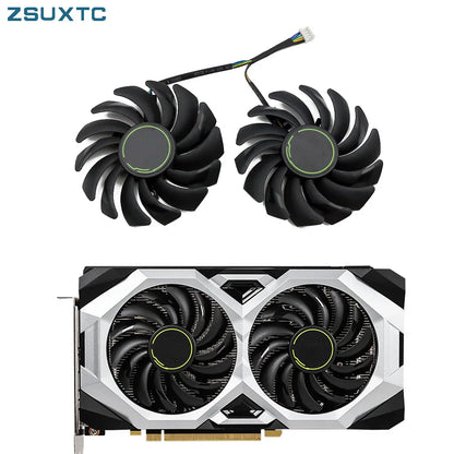 2pcs/lot PLD09210S12HH GTX 1660 1660Ti fan For msi GeForce GTX 1660 SUPER Ti VENTUS XS Graphics Card GPU cooling Fan