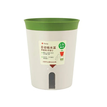 Self Watering Plant Pots Plastic Flowerpot Planter with Drainage Holes Hydroponics Flower Pot Plastic Lazy Automatic Plants Pot