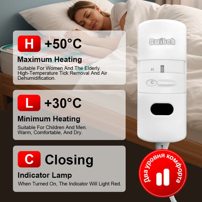 Electric Blanket Heated Mattress 70cm/120cm/150cm Thicker 220V/110V Heater Blanket Electric  Winter Body Warmer Home  EU/US Plug