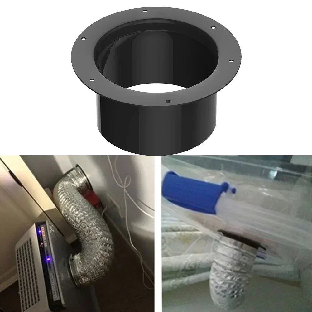 Vent Pipe Adapter Duct Joint Wall Flange Connector 75/100/125/150mm Durablity For Ventilation Pipe Ventilation Pipe Air Ducting