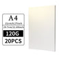 A4 20/50Pcs Double Sided Ice White Pearl Paper 120/160/200/250/300G Thick Paper Laser Printing For Making Business Invitation