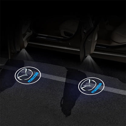 1/2pcs Car Door Emblem Light Laser Welcome HD Projector Lamp For Mazda RX-8 626 BM BL BK GH GJ GL MX-3 MX-5 CX30 Skyactiv 323