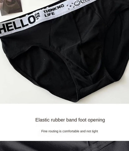 3Pcs/Lot Men's Underpants Soft Men Panties Sports Personality Boxers Breathable Large Size Panties Briefs for Men Underwears