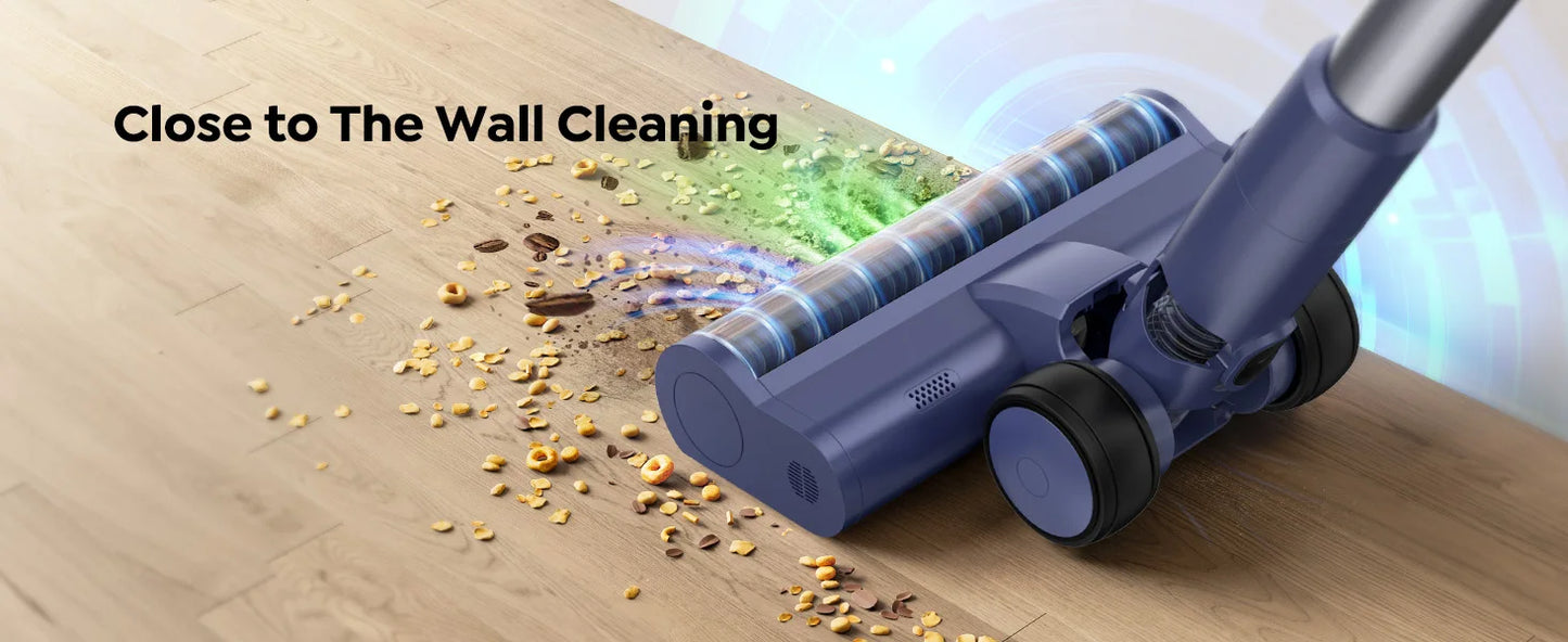 Laresar V11 650W 75000PA Ultra-Strong Cordless Vacuum Cleaner,90 Min Long Runtime,Removable Battery & Smart Display Vacuum