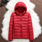 15 Colors Women Hooded Puffer Jackets 2023 New Spring Winter 90% White Duck Down Female Coats Ultralight Packable Casual Parkas
