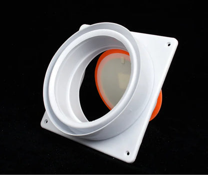 1PCS Bathroom Check Valves Pipe Ventilator Air Valve Backdraft Damper Duct Preventer Backflow Back Draft Damper Home Improvement