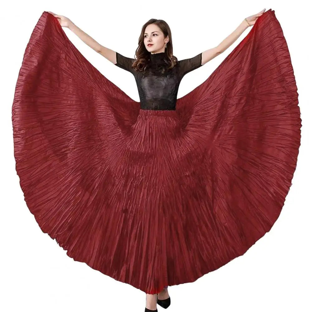 11 Colors Irregular Pleated A-line Skirt For Women High Waist Solid Color Loose Fashion Skirts Casual 2025 Spring New