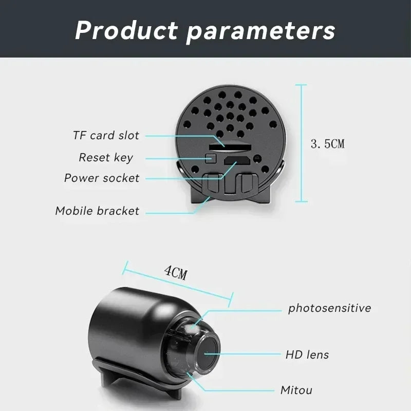 1080P Mini Camera Wireless Surveillance Security Video Cam Night Vision Motion Detect Camcorder Cam Monitor Smart Home 2026 New