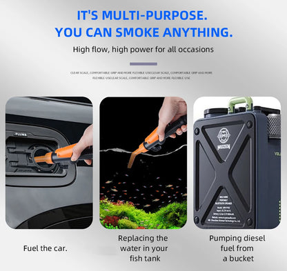 Handheld Electric Oil Siphon Pump Liquid Transfer Battery Powered Portable Water Gas Extractor Tool Car Petrol Fuel Siphon Pump