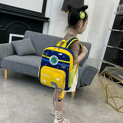 Durable Cute Backpack Cartoon Dinosaur Waterproof Students Bag Kindergarten Large Capacity School Bag for Children