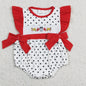 Wholesale Baby Girl Newborn Birthday Balloons Romper Bubble Embroidery Pink Plaid Bows Jumpsuit Kids Toddler Summer Clothes