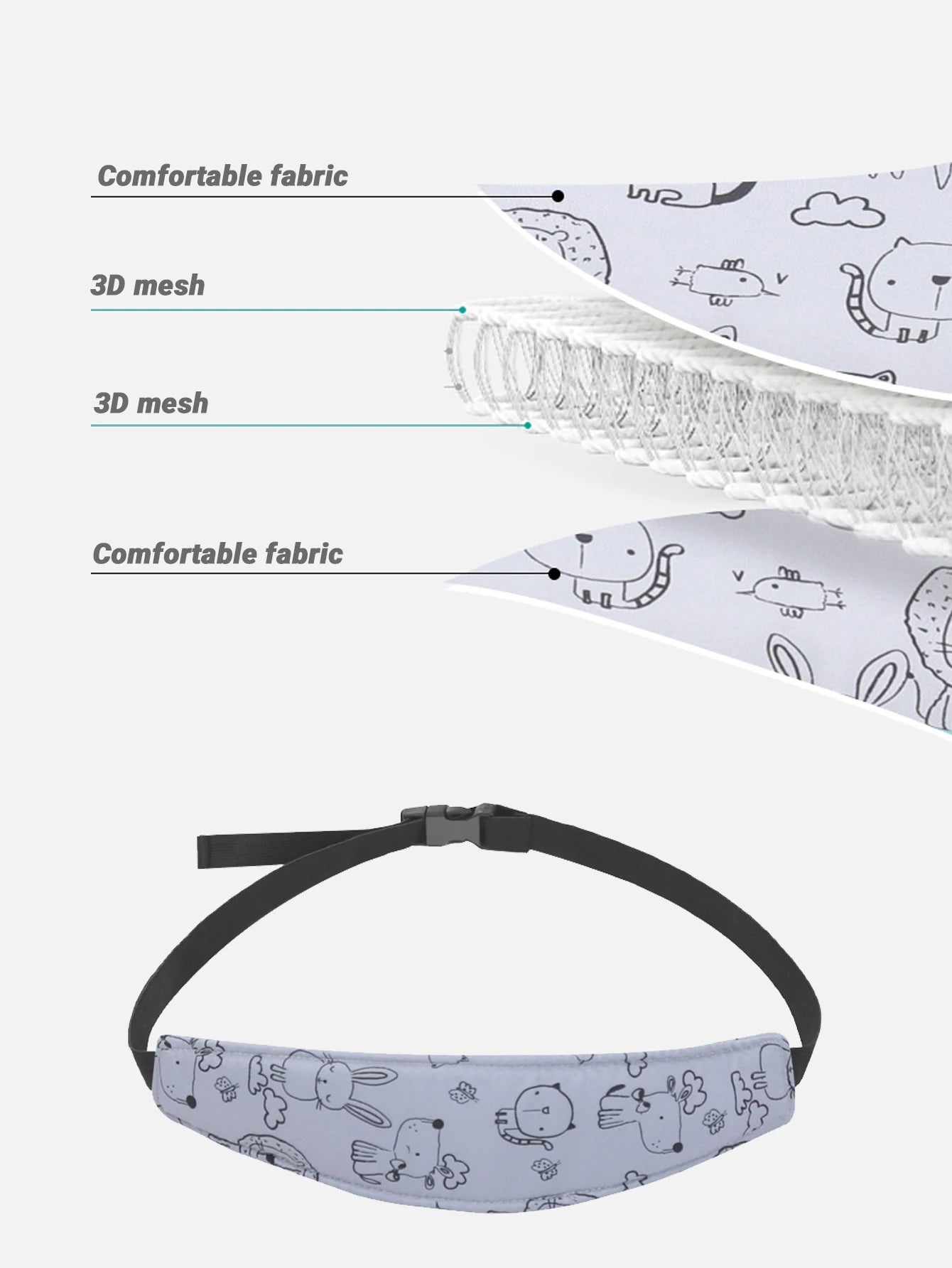 Children Head Support Baby Car Seat Stroller Fastening Belt Adjustable Boy Girl Playpens Sleep Positioner Baby Saftey Pillows