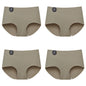 Falllsweet 4Pcs/Set Seamless Silk Briefs For Women Mulberry Silk Panties Comfortable Underpants Soft Lightweight Underwear M-2XL