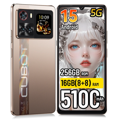 [Shipping From Poland] Cubot X100 Android 15 5100mAh 33W NFC 5G Smartphone 6.88" 16GB(8+8) RAM 256GB ROM 64MP Mobile Phone