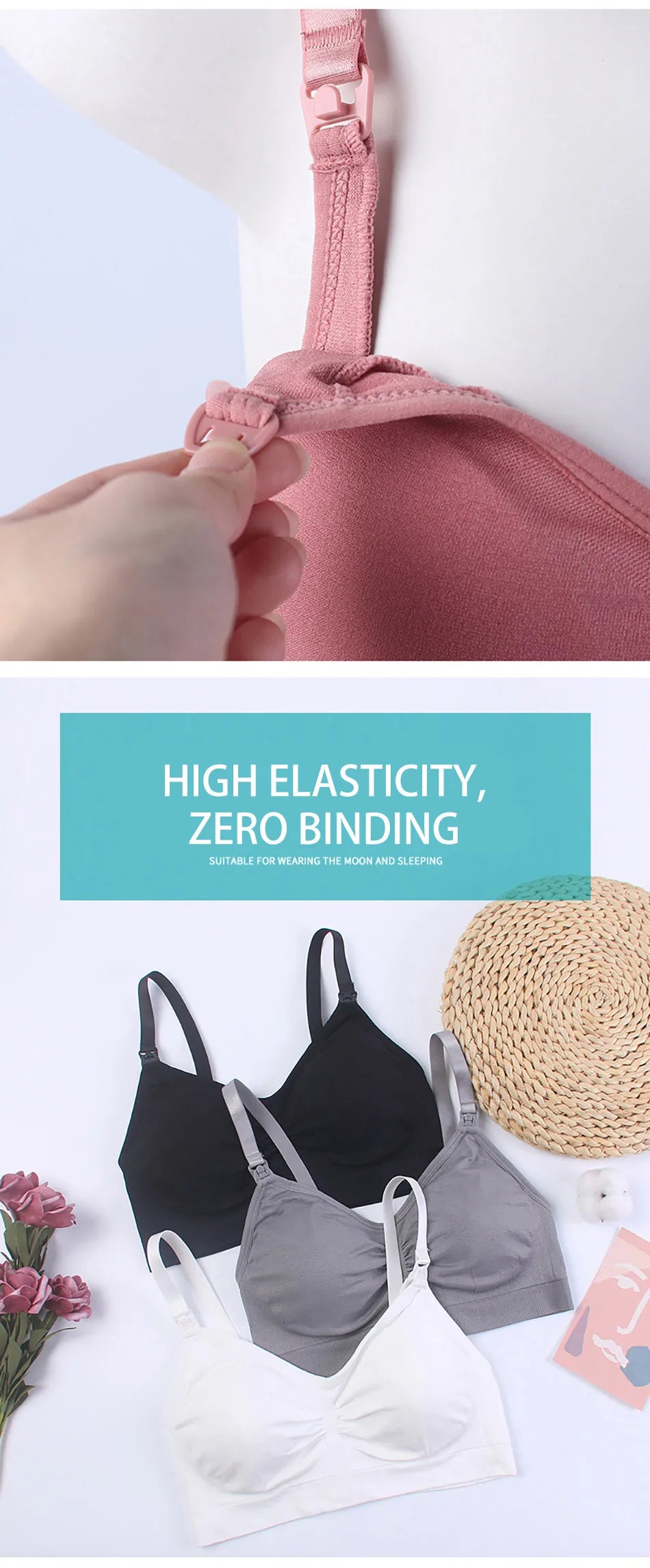 Breathable Maternity Pregnant Bras Comfort Breastfeeding Sleep Bralette Women Wireless Seamless Nursing Underwear