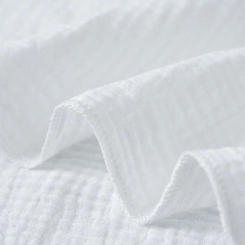 Soft Baby Nappies 100% Cotton Double Layer Washable Gauze Cloth Diapers for Newborns/Babies Ultra Thin Breathable Reusable