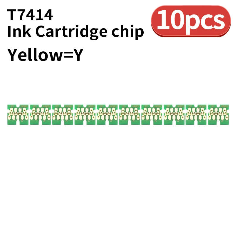 1set~50set T741X-T7414 T7411 T741X Ink Tank Chip For Epson SureColor F6200  F6270 F7270 F9270 F9300 F9330 F9340 F9360 F9370 CHIP