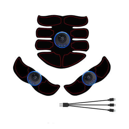 EMS Muscle Stimulator Abs Trainer Muscle Toner USB Rechargable Electric Massager Leg Arm Belly Weight Loss Fitness Workout Unise
