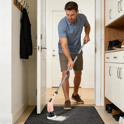 Cordless Electric Cleaning Brush - 7-in-1 Multi-Surface Scrubber with 2-Speed Adjustment, Detachable Extension Handle