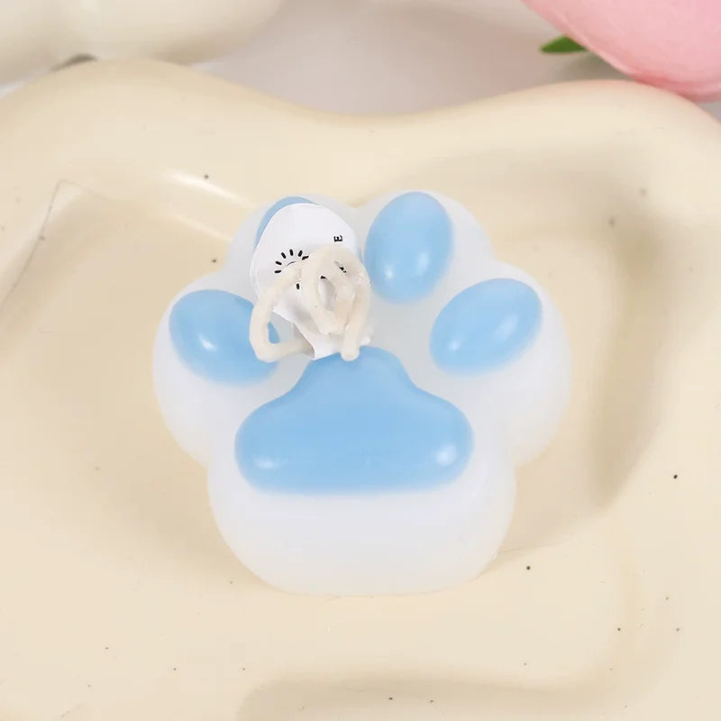 Cat Paw Shaped Scented Candle Handmade Decor For Pet Birthday Valentine Wedding Souvenir Diy Home Party Ornament Gift