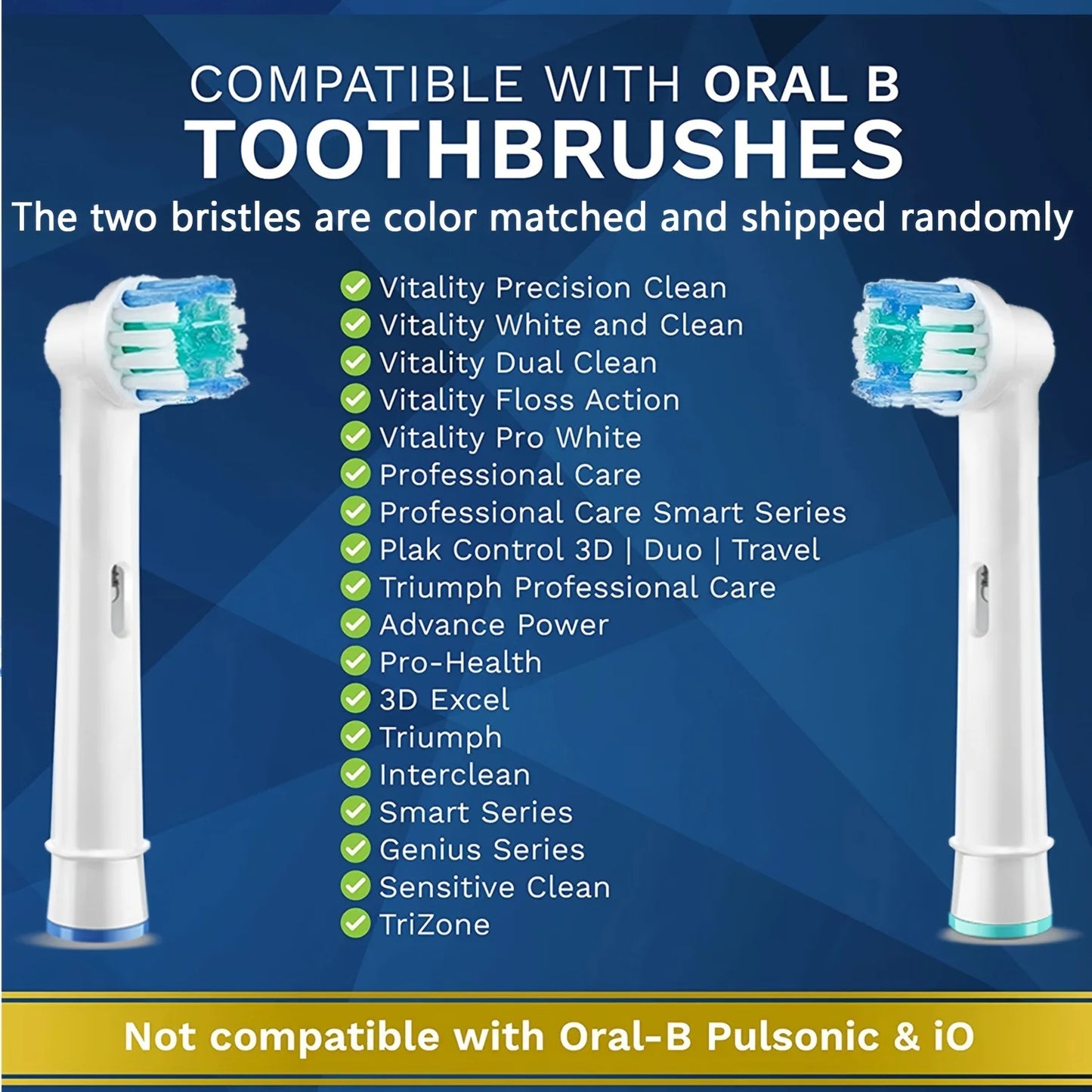 4/12/16/20 Pcs Replacement Toothbrush Heads Compatible with Oral-B Braun Professional Electric Toothbrush Heads Brush Heads