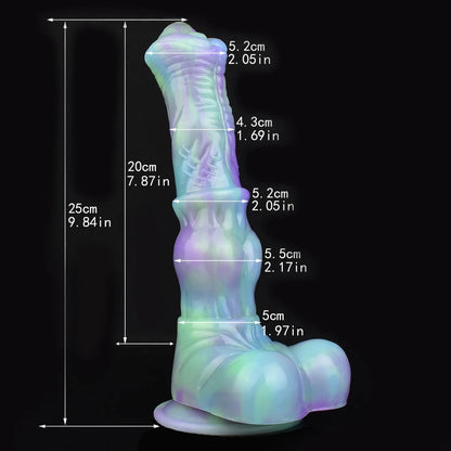 YOCY Long Horse Dildo Silicone Female Masturbator Knot Animal Anal Plug Butt Prostate Massager Stimulator Sex Toys For Couple