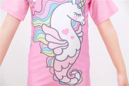 2-10T Summer Kids Boy Swimsuits Vacation Beach Pants Long sleeve Tops with Hat Toddler Sets Fashion Children Surfing Swim Suit
