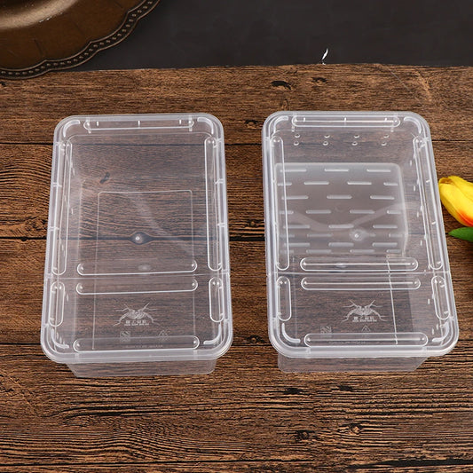 1pc Vivarium Lid Reptile Pet Product Reptile Tank Insect Spiders Tortoise Lizard Transparent Breeding Box