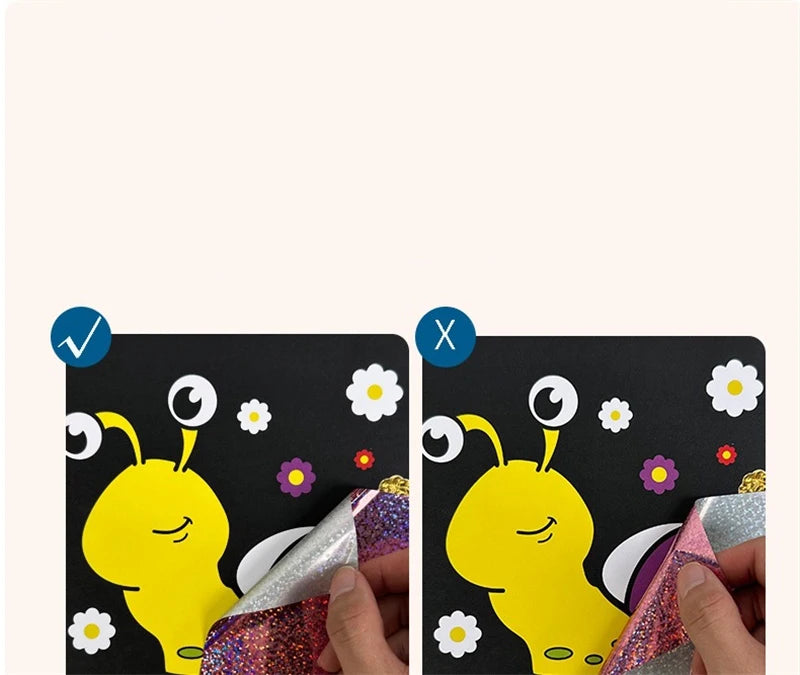 12Pcs DIY Cartoon Magic Transfer Painting Crafts for Kid Crafts Creative Drawing Educational Learning Art School Supplies