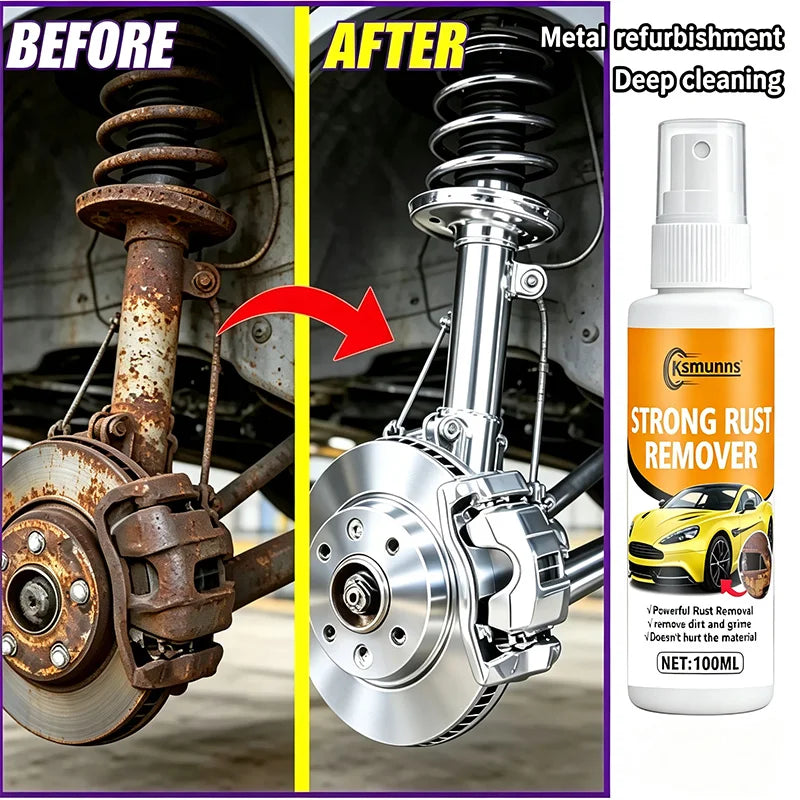 Car Rust Remover, Quick Wheel Maintenance and Cleaning, Metal Iron Powder Stain Remover