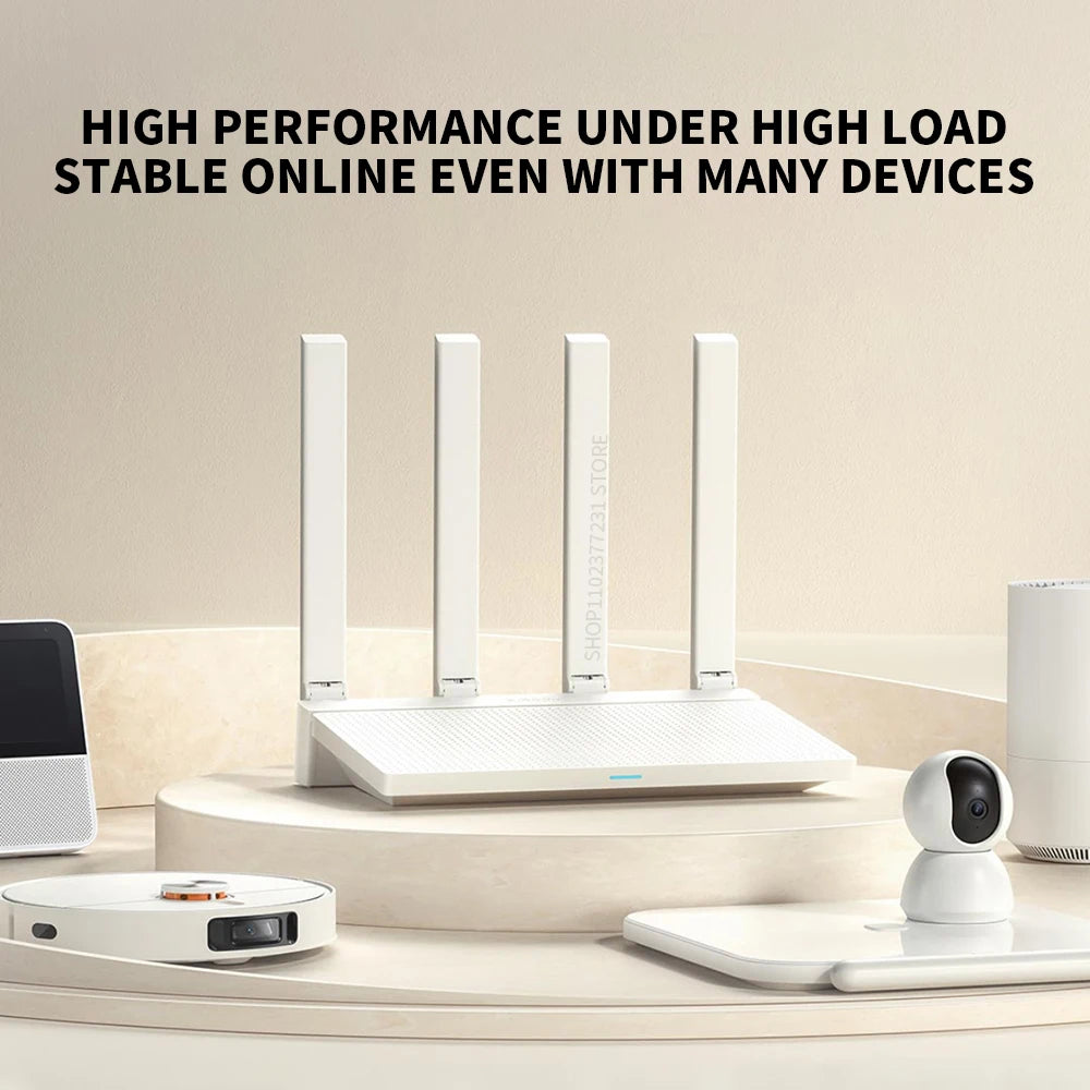 2024 NEW Original Xiaomi AX3000T Router 2.4GHz 5GHz 1.3GHz CPU 2X2 160MHz WAN LAN LED NFC Connection for Home Office Games Mi